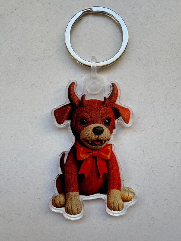Keychain Deemon Dog