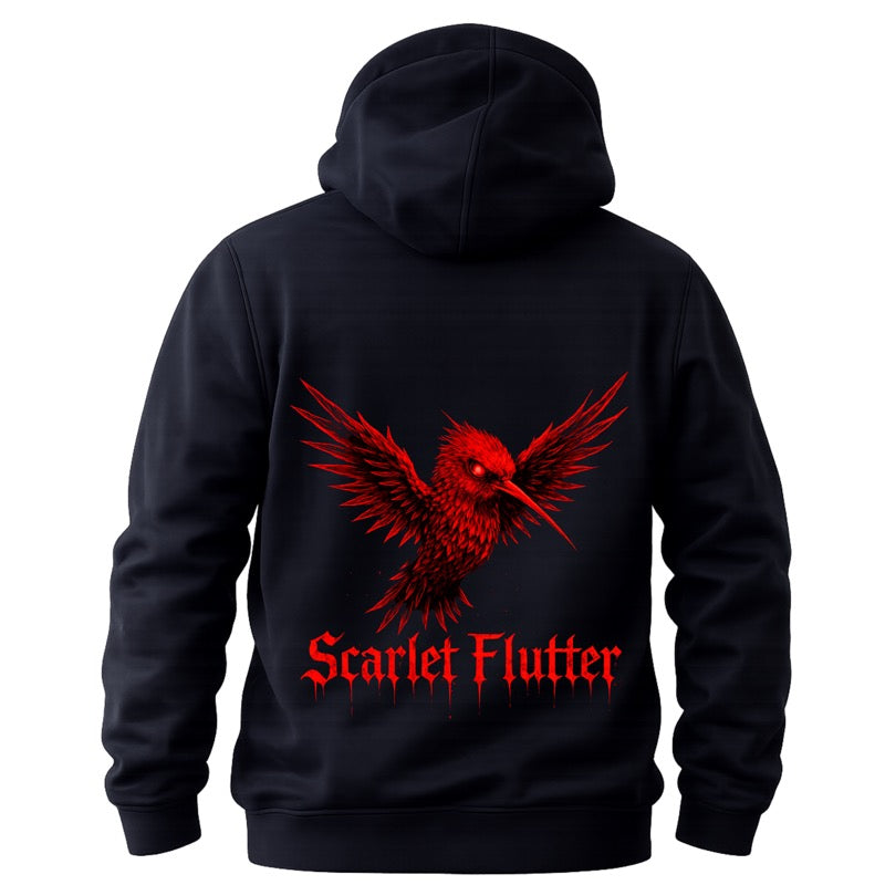 Pullover Hoodie Scarlet Flutter