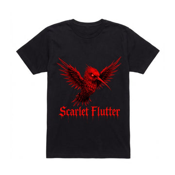 T-Shirt Short Sleeve Scarlet Flutter