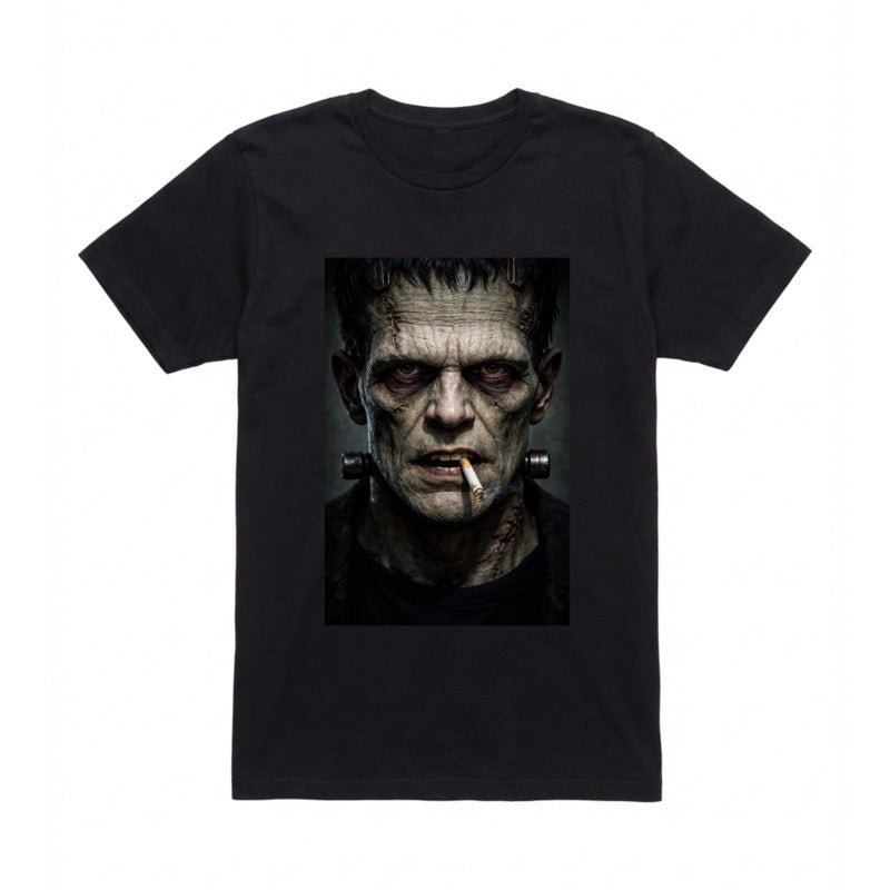 T-Shirt Short Sleeve Frankenstein Smoking