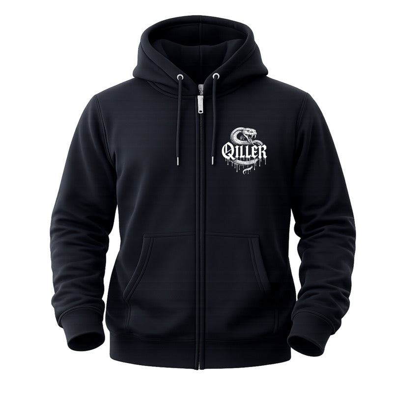 Zip Up Hoodie Gothic Cat Ballerina